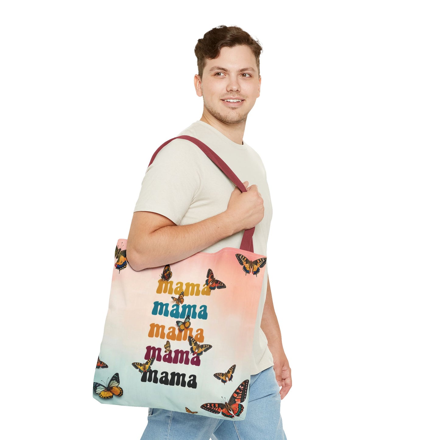 Colorful Mama Butterfly Tote Bag - Perfect for Moms on the Go