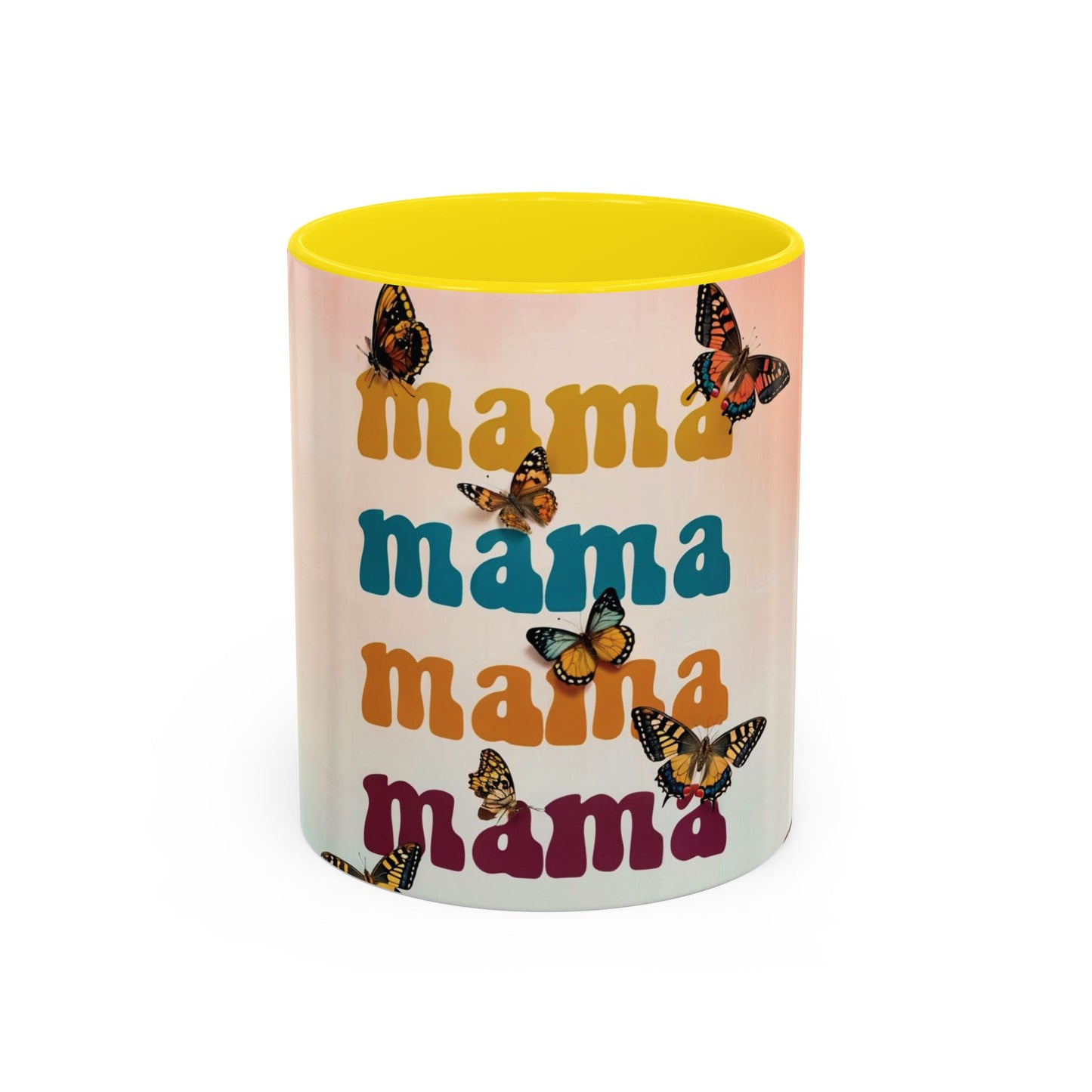 Coffee Mug - Butterfly Mama Accent Mug for Moms