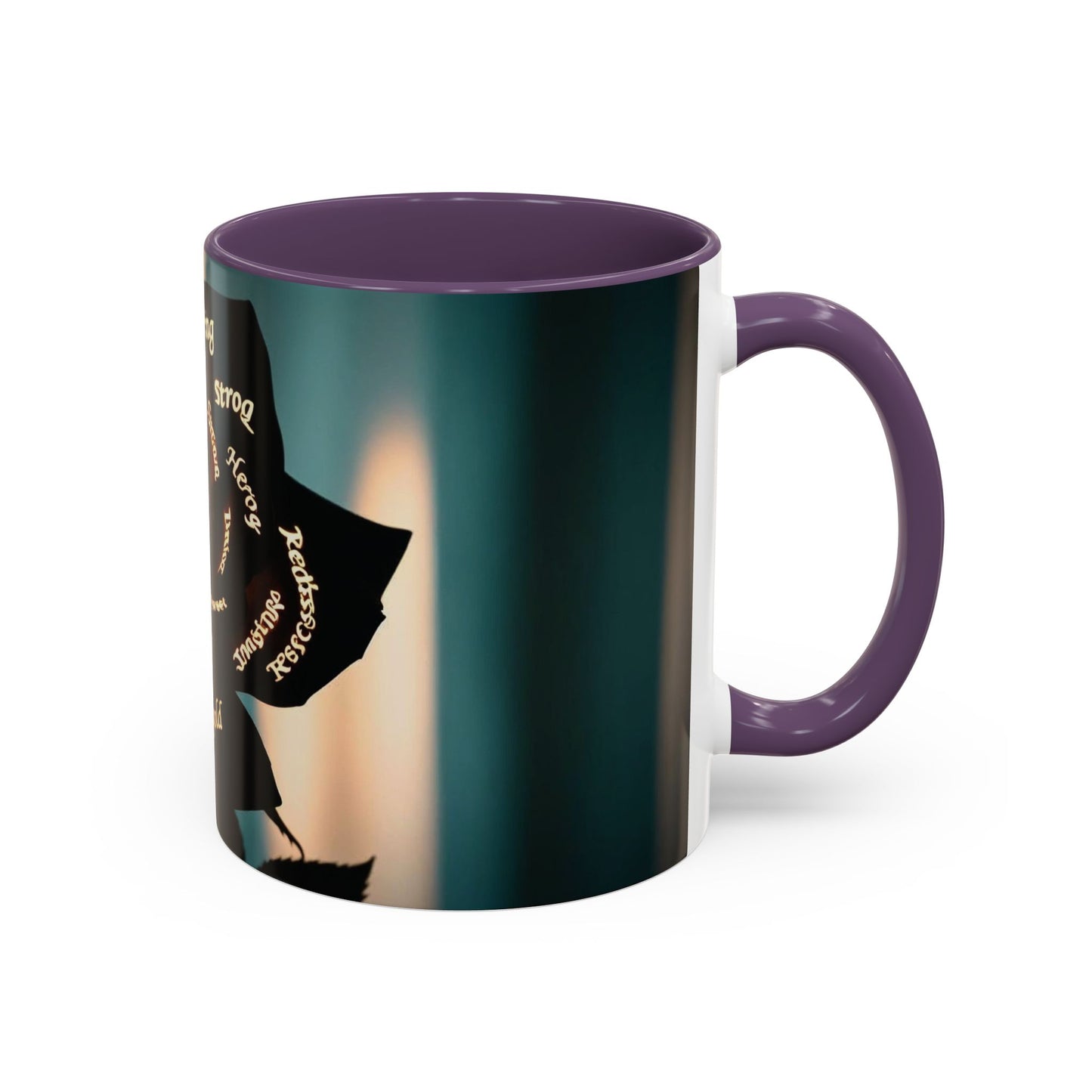 Inspirational Coffee Mug - Heart of Gold Quote with Rose Design