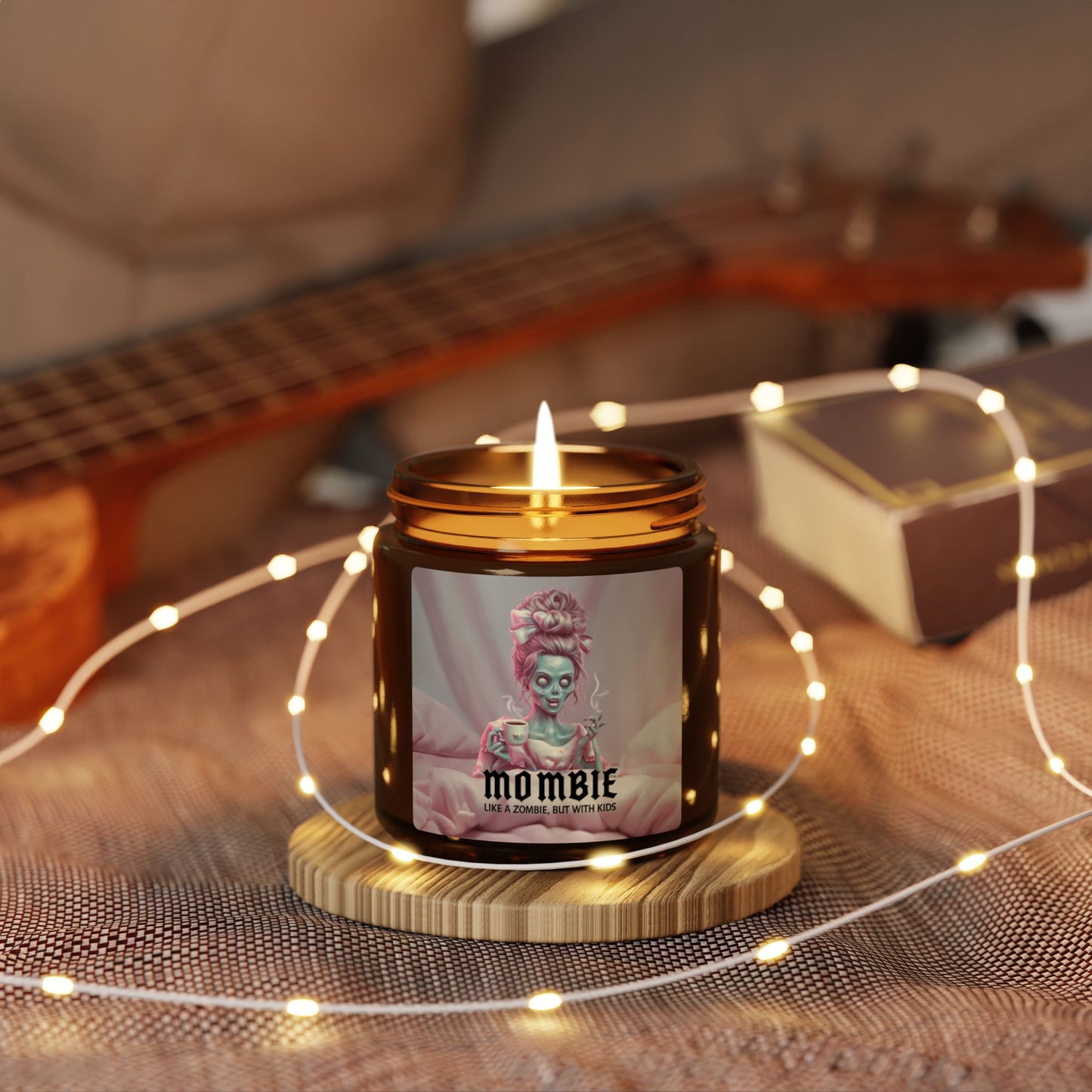 Scented Soy Candle (Multi-Size, Amber Jar)
