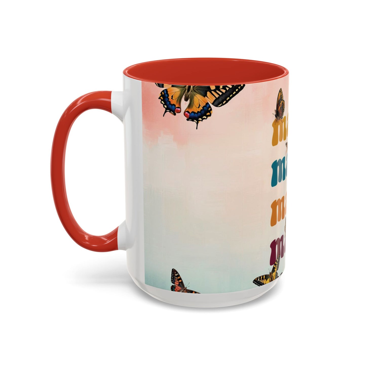 Coffee Mug - Butterfly Mama Accent Mug for Moms