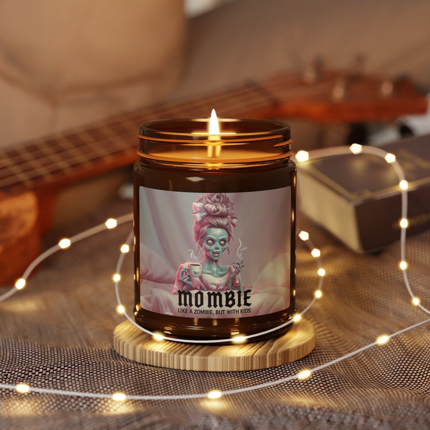 Scented Soy Candle (Multi-Size, Amber Jar)