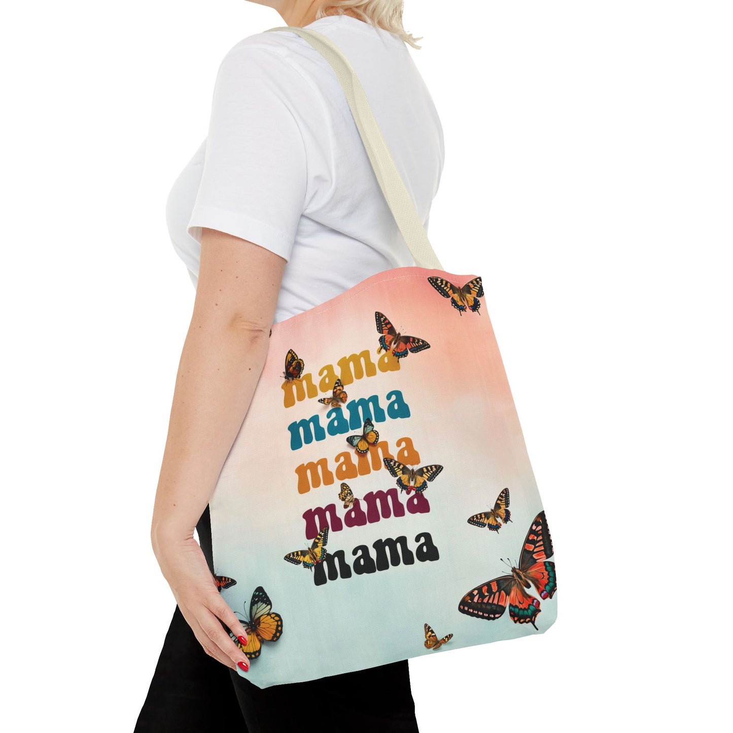 Colorful Mama Butterfly Tote Bag - Perfect for Moms on the Go