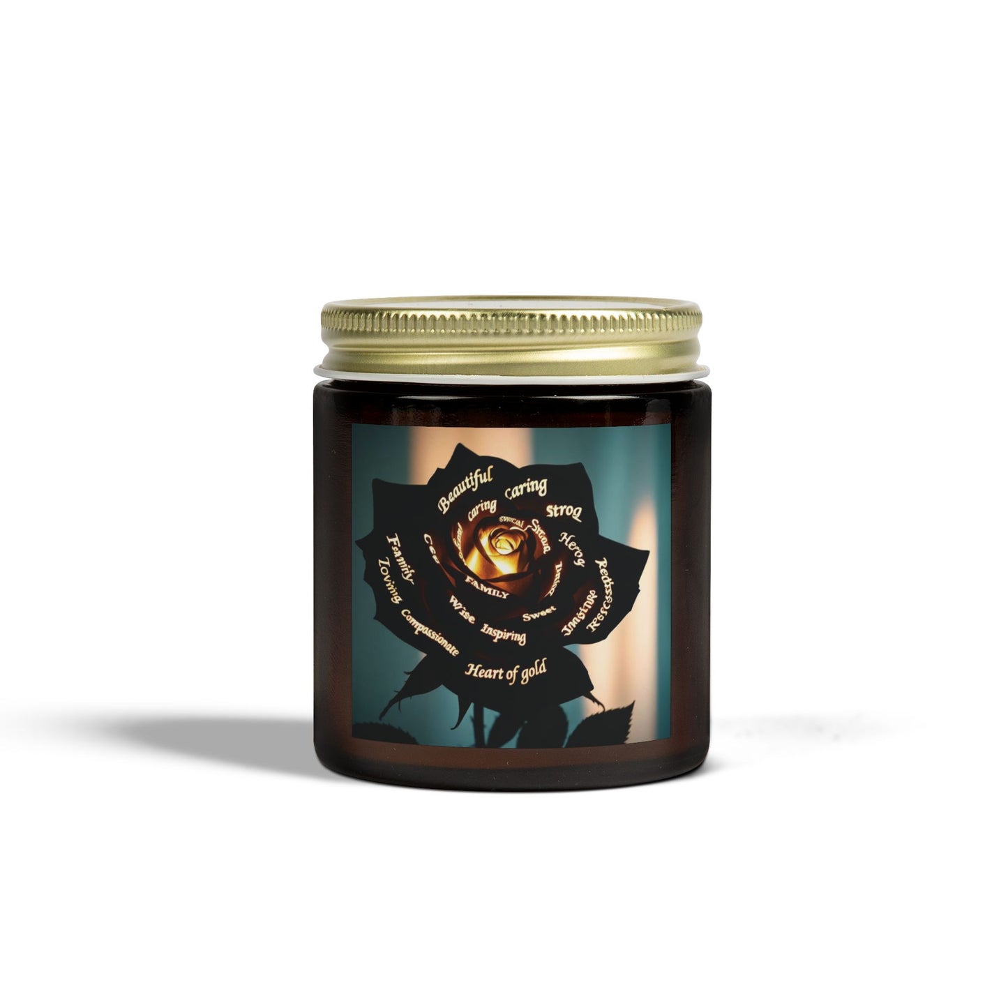 Heart of Gold Scented Candle - Coconut Apricot Wax (4oz & 9oz)