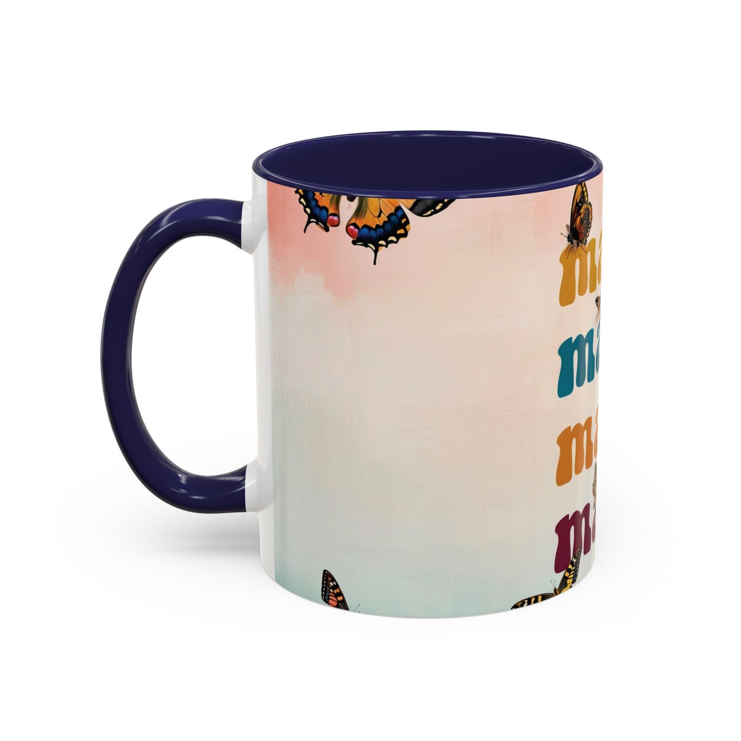 Coffee Mug - Butterfly Mama Accent Mug for Moms