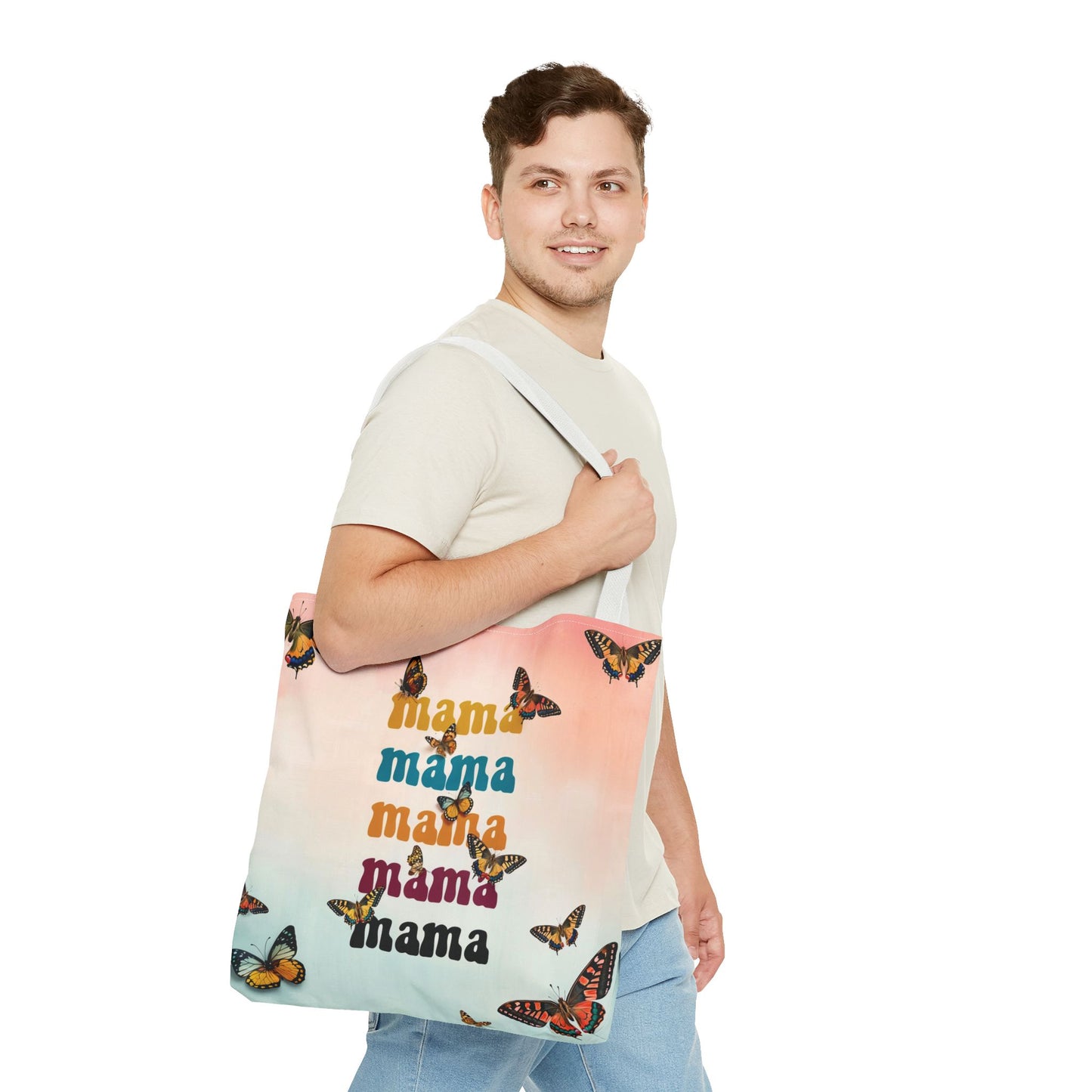 Colorful Mama Butterfly Tote Bag - Perfect for Moms on the Go