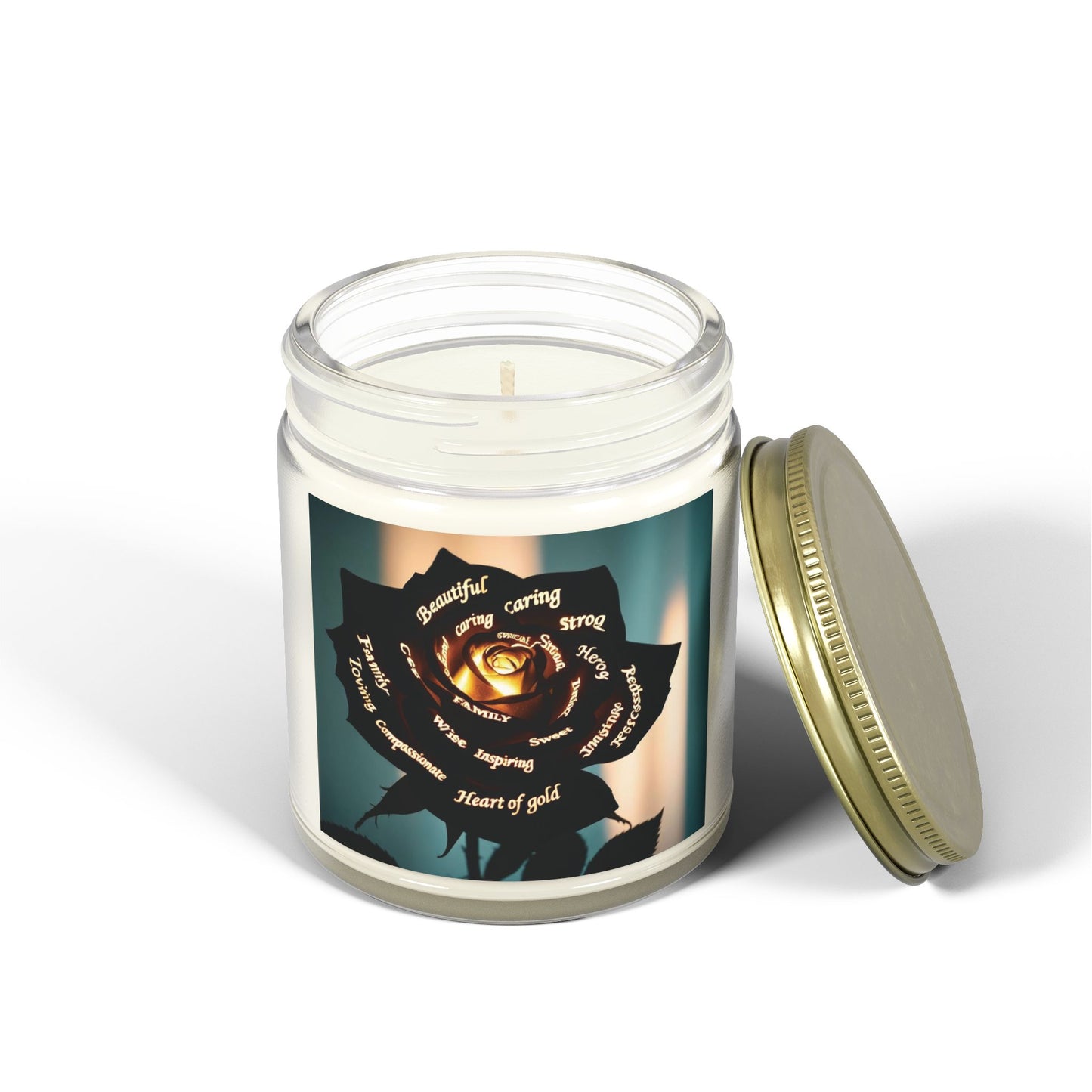 Heart of Gold Scented Candle - Coconut Apricot Wax (4oz & 9oz)