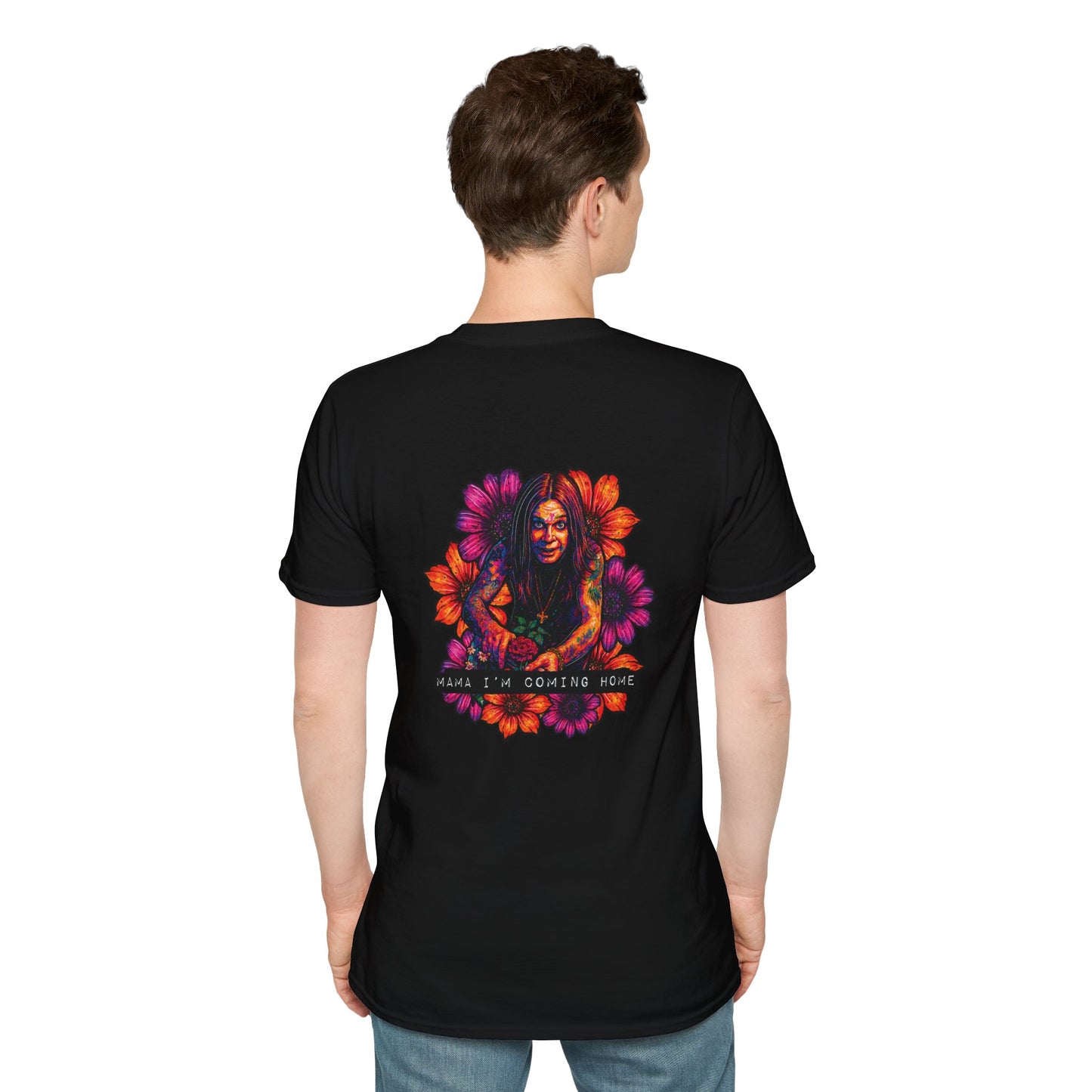 Colorful Floral Graphic Unisex T-Shirt for Summer Festivals and Casual Outings