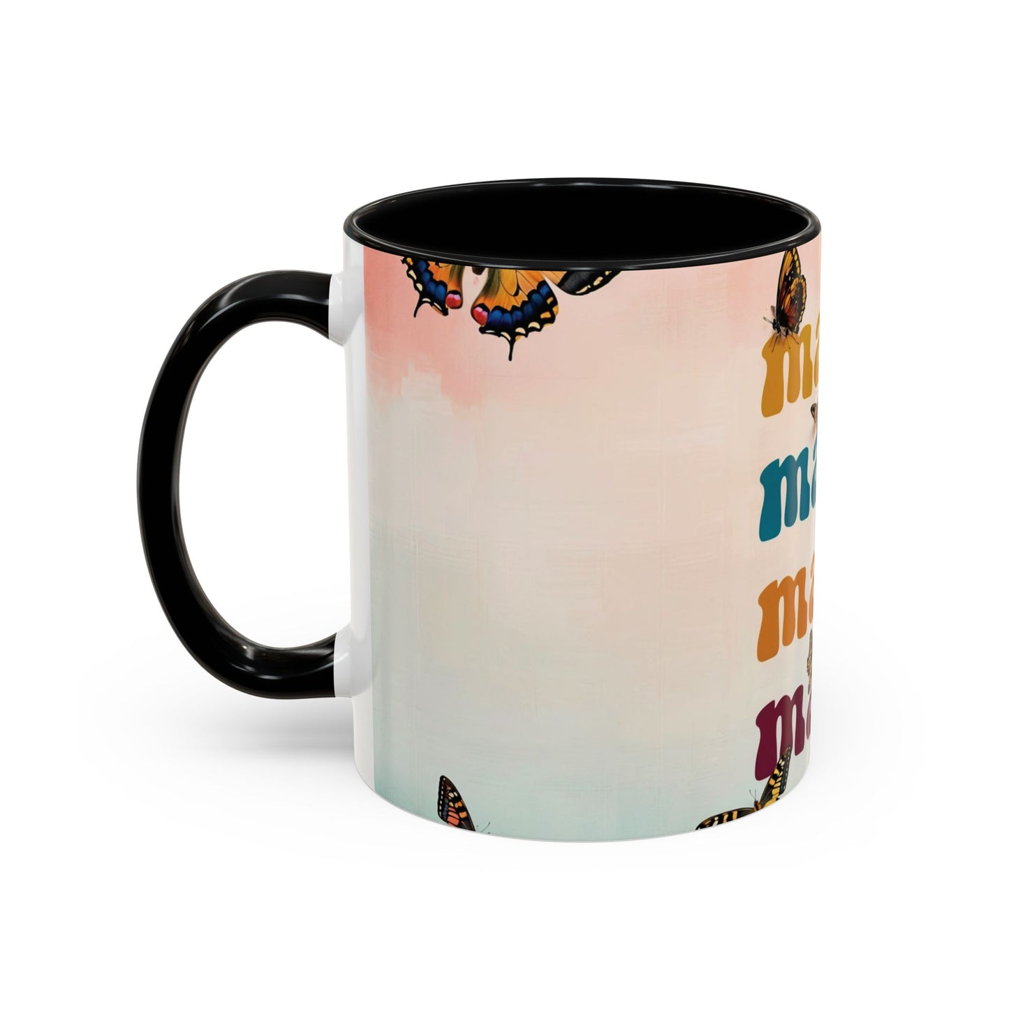 Coffee Mug - Butterfly Mama Accent Mug for Moms