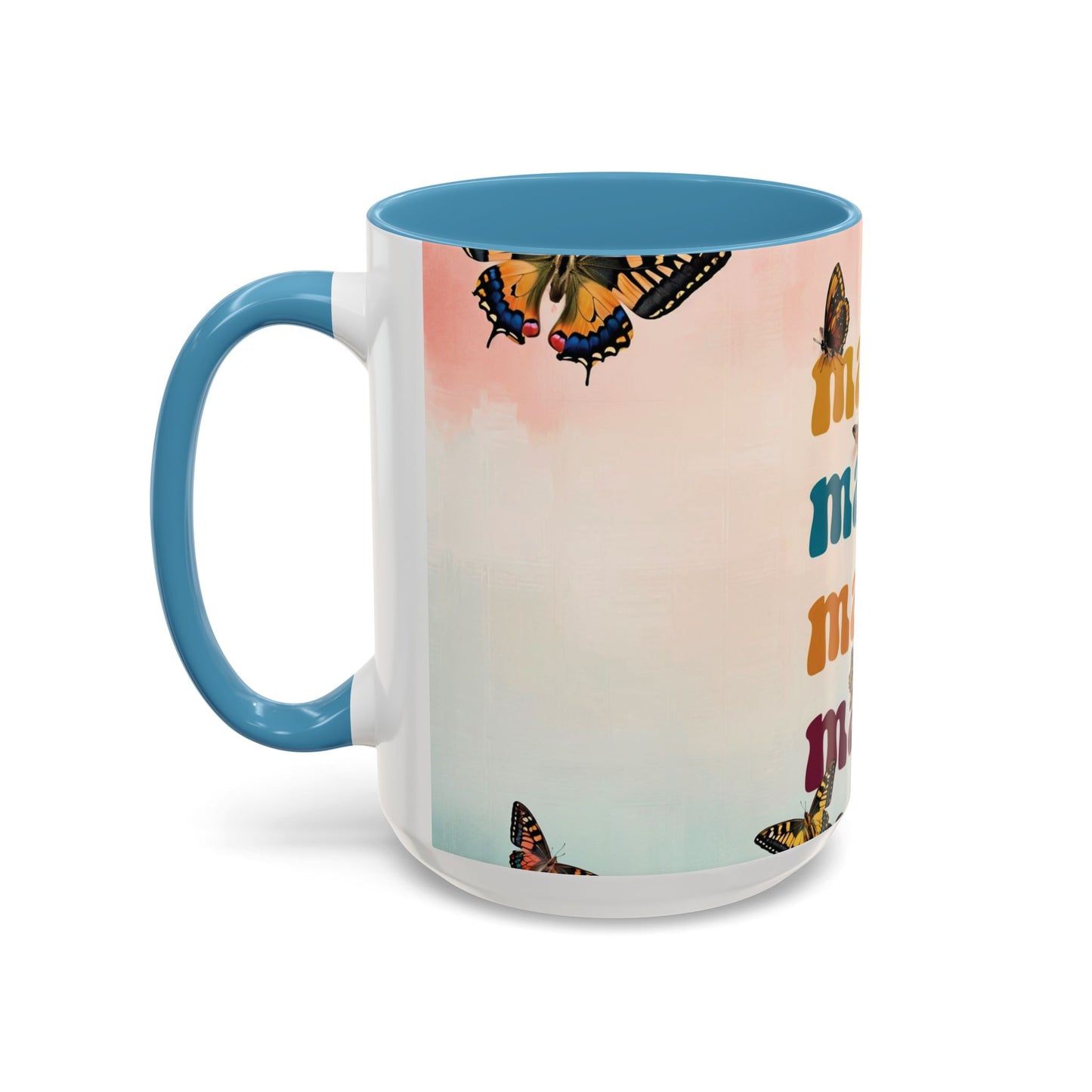 Coffee Mug - Butterfly Mama Accent Mug for Moms