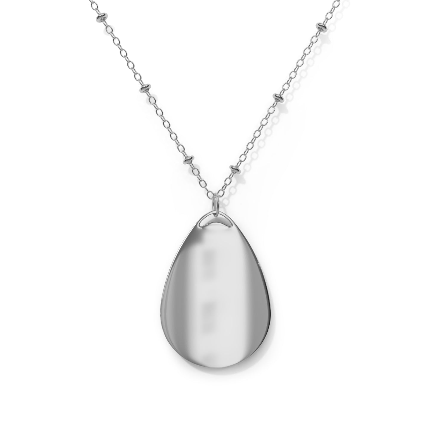 Personalized Pet Lover Oval Necklace - Heartwarming Dog Design