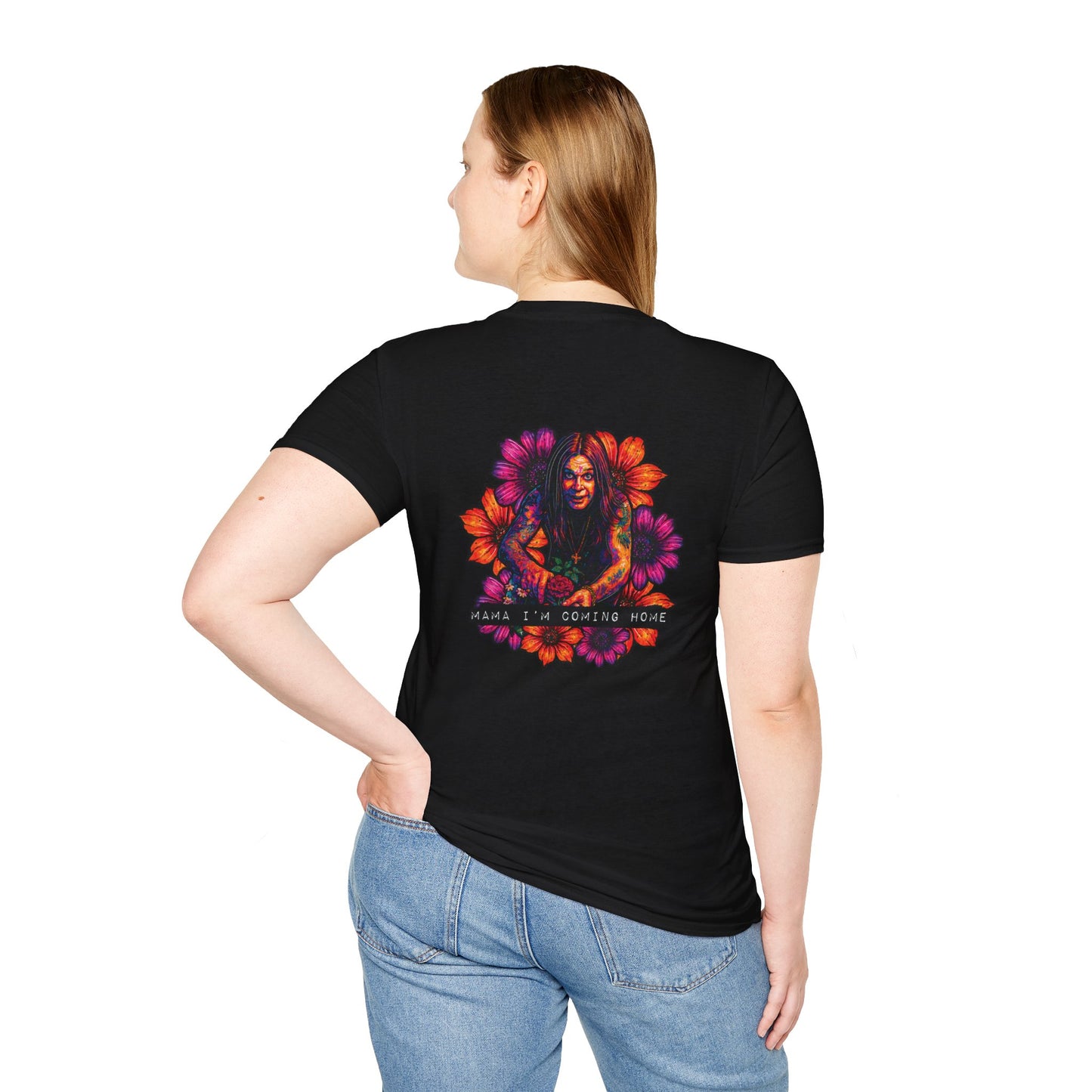 Colorful Floral Graphic Unisex T-Shirt for Summer Festivals and Casual Outings
