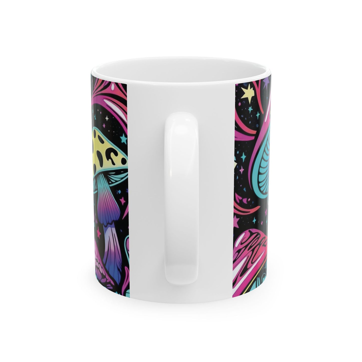 Colorful Mushroom Ceramic Mug - Unique 11oz & 15oz Designs for Nature Lovers