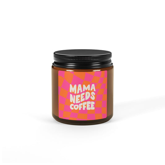 Scented Soy Candle (Multi-Size, Amber Jar)