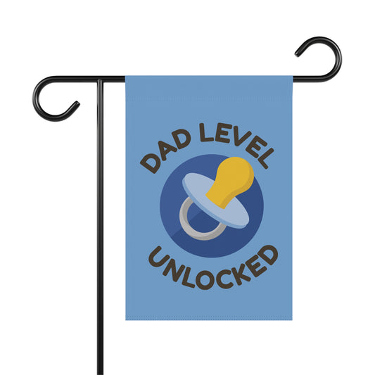 Dad Level Unlocked Garden Banner - Celebrate Fatherhood!
