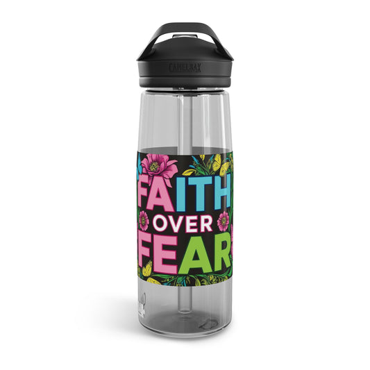 Faith Over Fear Water Bottle - CamelBak Eddy® 20oz/25oz