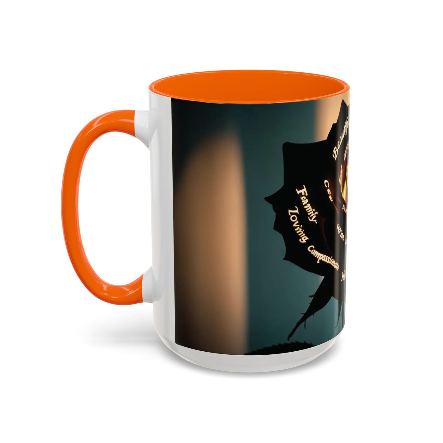 Inspirational Coffee Mug - Heart of Gold Quote with Rose Design
