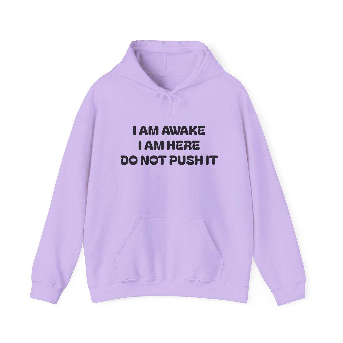 Hooded Sweatshirt - I am Awake I am Here Design
