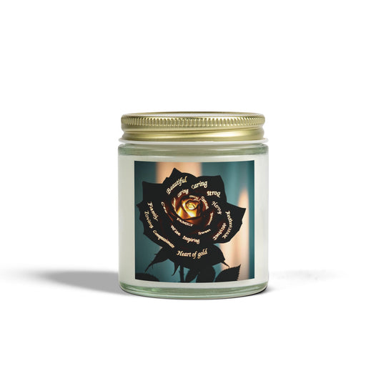 Heart of Gold Scented Candle - Coconut Apricot Wax (4oz & 9oz)