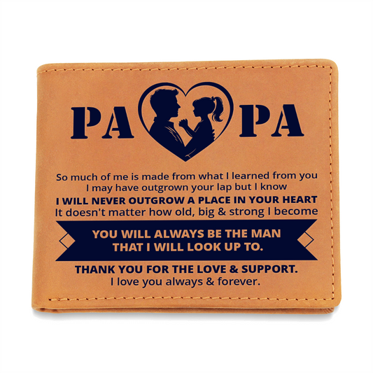 Papa-Loving Leather Wallet