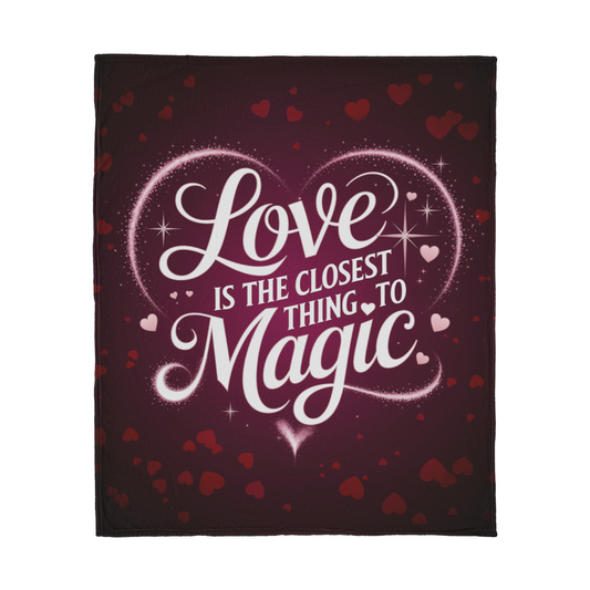 Love-Magic-Jersey Fleece Blanket
