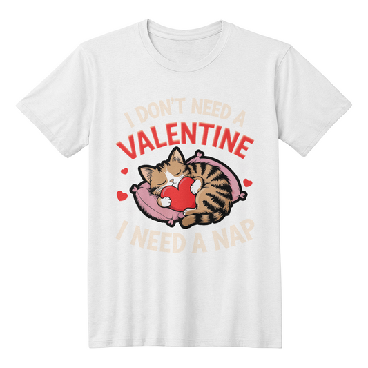 No Valentine Needed-Just a Nap-Unisex T-Shirt