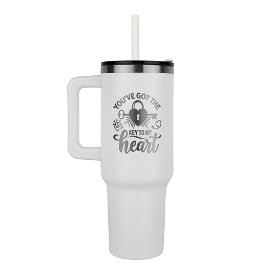 Key to My Heart-Engraved Tumbler