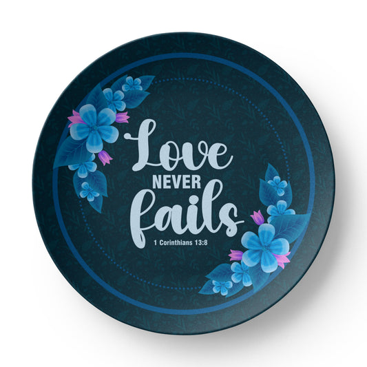 Love Never Fails-Plate
